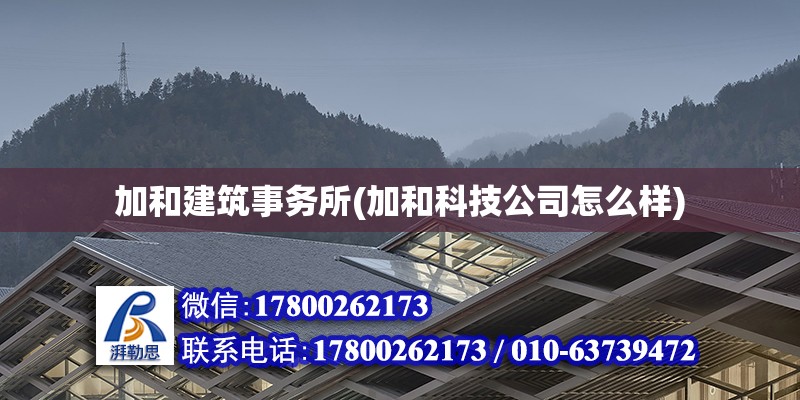 加和建筑事务所(加和科技公司怎么样) 结构框架设计