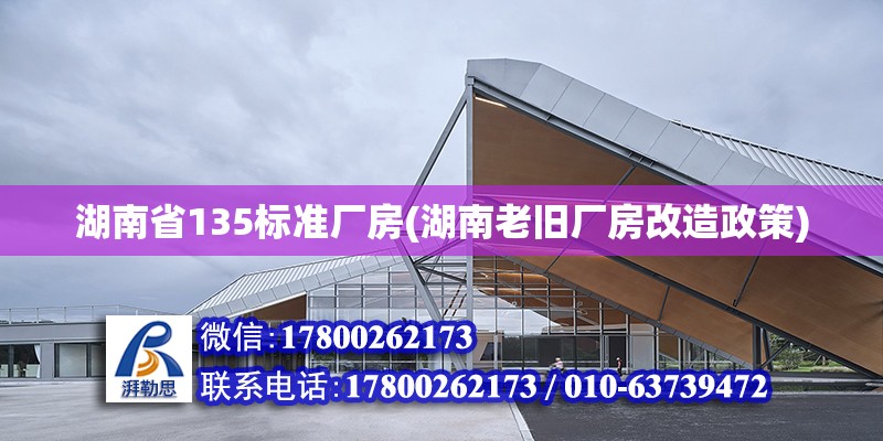 湖南省135标准厂房(湖南老旧厂房改造政策)