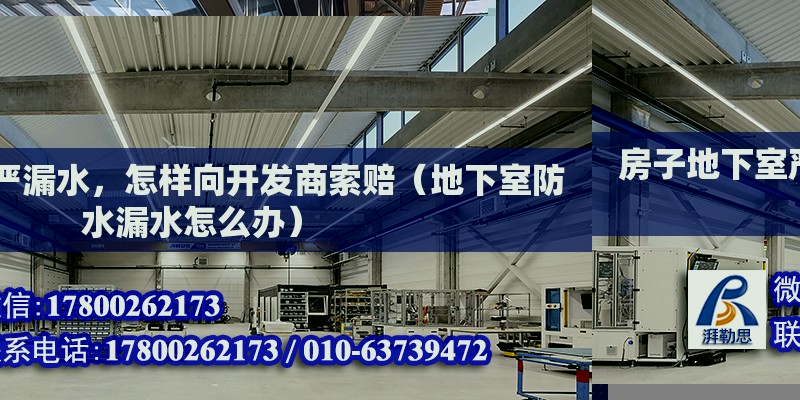 房子地下室严漏水，怎样向开发商索赔（地下室防水漏水怎么办）