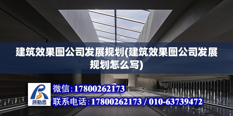 建筑效果图公司发展规划(建筑效果图公司发展规划怎么写)