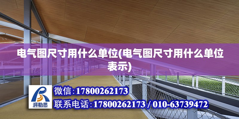 电气图尺寸用什么单位(电气图尺寸用什么单位表示)