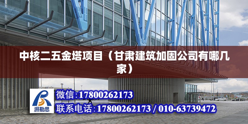 中核二五金塔项目（甘肃建筑加固公司有哪几家） 北京钢结构设计