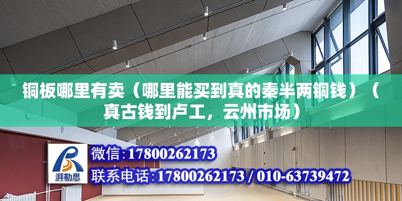 铜板哪里有卖（哪里能买到真的秦半两铜钱）（真古钱到卢工，云州市场） 结构地下室施工