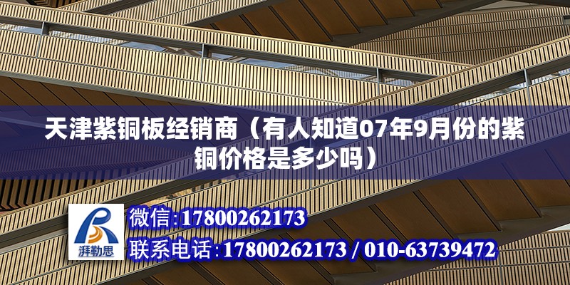 天津紫铜板经销商（有人知道07年9月份的紫铜价格是多少吗）