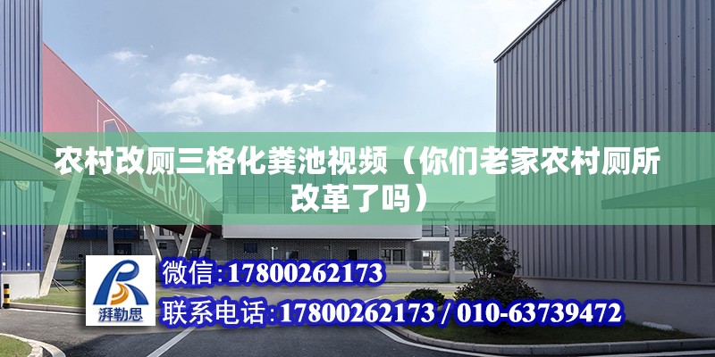 农村改厕三格化粪池视频（你们老家农村厕所改革了吗）