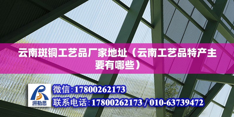 云南斑铜工艺品厂家地址（云南工艺品特产主要有哪些） 钢结构蹦极设计