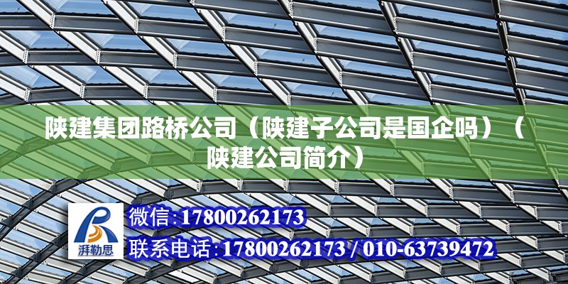 陕建集团路桥公司（陕建子公司是国企吗）（陕建公司简介） 钢结构蹦极设计 第2张