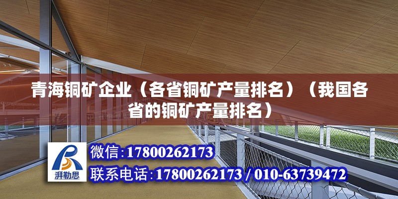 青海铜矿企业（各省铜矿产量排名）（我国各省的铜矿产量排名） 北京钢结构设计 第2张