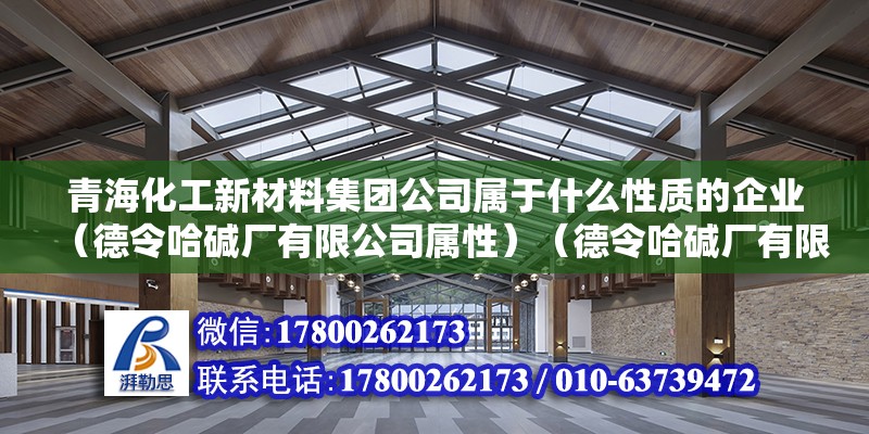 青海化工新材料集团公司属于什么性质的企业（德令哈碱厂有限公司属性）（德令哈碱厂有限公司属于大型化工企业不归管理） 北京钢结构设计 第2张