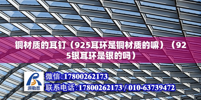 铜材质的耳钉（925耳环是铜材质的嘛）（925银耳环是银的吗） 北京钢结构设计 第2张