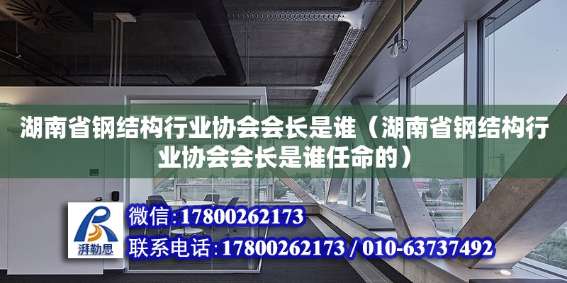 湖南省钢结构行业协会会长是谁（湖南省钢结构行业协会会长是谁任命的）