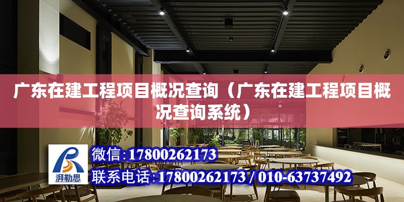 广东在建工程项目概况查询（广东在建工程项目概况查询系统）