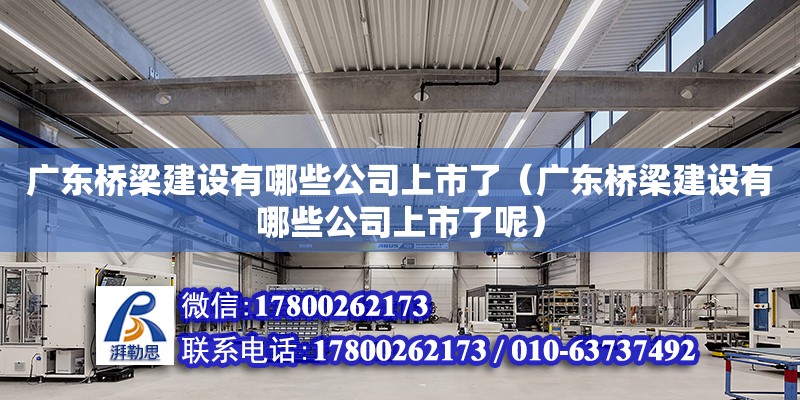 广东桥梁建设有哪些公司上市了（广东桥梁建设有哪些公司上市了呢）