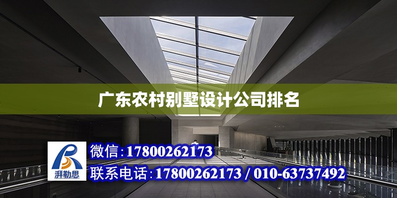 广东农村别墅设计公司排名