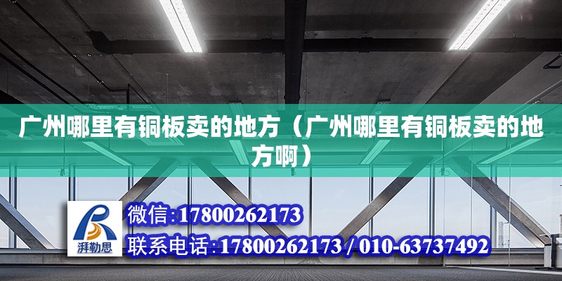 广州哪里有铜板卖的地方（广州哪里有铜板卖的地方啊） 钢结构网架设计