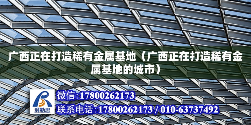 广西正在打造稀有金属基地（广西正在打造稀有金属基地的城市）