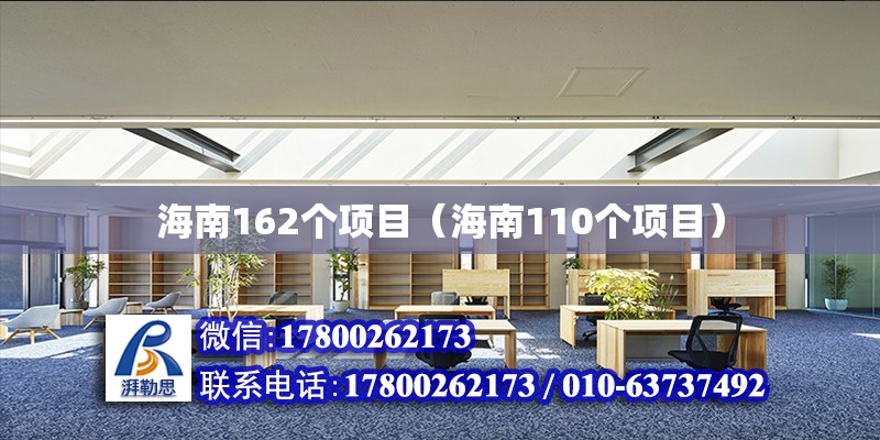 海南162个项目（海南110个项目）