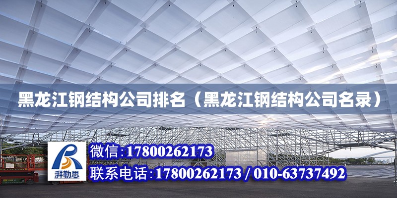 黑龙江钢结构公司排名（黑龙江钢结构公司名录） 结构电力行业施工