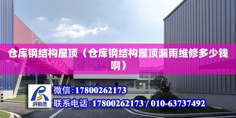 仓库钢结构屋顶（仓库钢结构屋顶漏雨维修多少钱啊） 北京钢结构设计