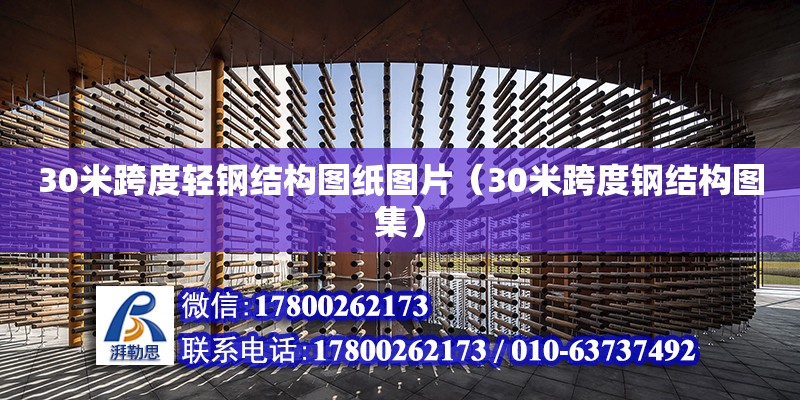 30米跨度轻钢结构图纸图片（30米跨度钢结构图集） 建筑效果图设计