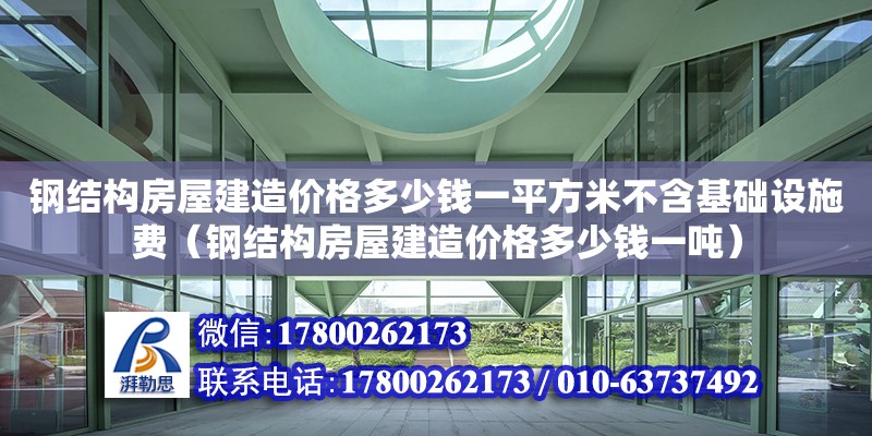 钢结构房屋建造价格多少钱一平方米不含基础设施费（钢结构房屋建造价格多少钱一吨）