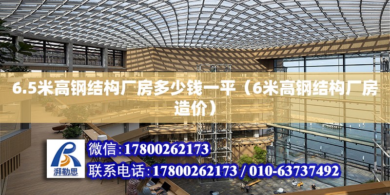 6.5米高钢结构厂房多少钱一平（6米高钢结构厂房造价） 建筑方案设计