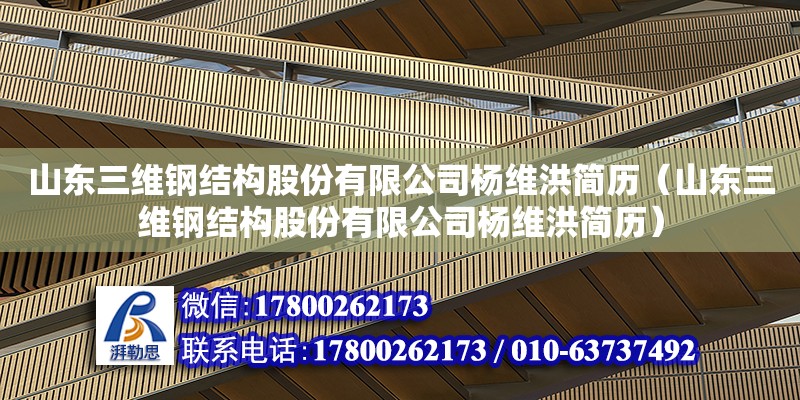 山东三维钢结构股份有限公司杨维洪简历（山东三维钢结构股份有限公司杨维洪简历）