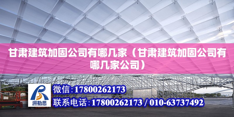 甘肃建筑加固公司有哪几家（甘肃建筑加固公司有哪几家公司） 钢结构网架设计