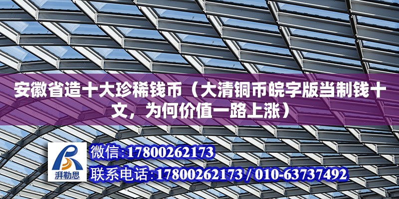 安徽省造十大珍稀钱币（大清铜币皖字版当制钱十文，为何价值一路上涨）