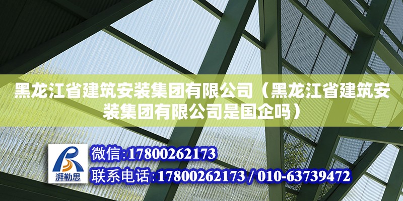 黑龙江省建筑安装集团有限公司（黑龙江省建筑安装集团有限公司是国企吗） 北京加固设计（加固设计公司）