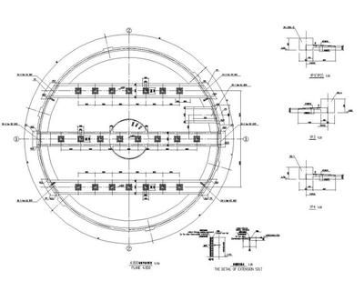 加油站钢结构罩棚施工图28米×28米（加油站钢结构罩棚施工图审批流程介绍） 钢结构有限元分析设计 第4张