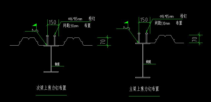 钢结构栓钉布置间距 钢结构钢结构停车场设计 第1张