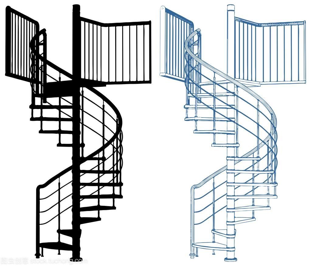 螺旋楼梯分析图（螺旋楼梯设计分析图）