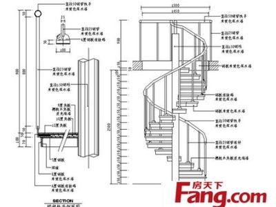 螺旋楼梯设计图纸大全 建筑消防施工 第4张