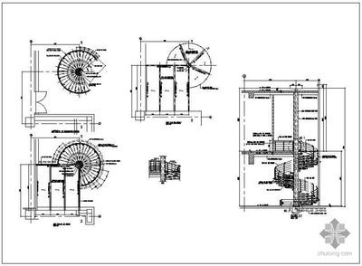 螺旋楼梯施工图 钢结构钢结构螺旋楼梯施工 第4张