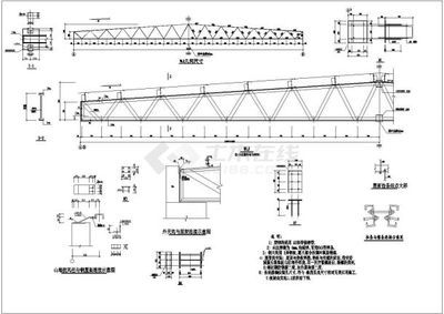 21米钢屋架施工图（21米梯形钢屋架施工图）