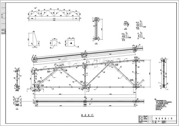钢屋架结构详图的画法 钢结构有限元分析设计