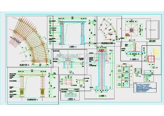 景观廊架施工图（景观廊架施工图包含哪些内容）