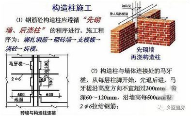 砖混结构构造柱施工规范