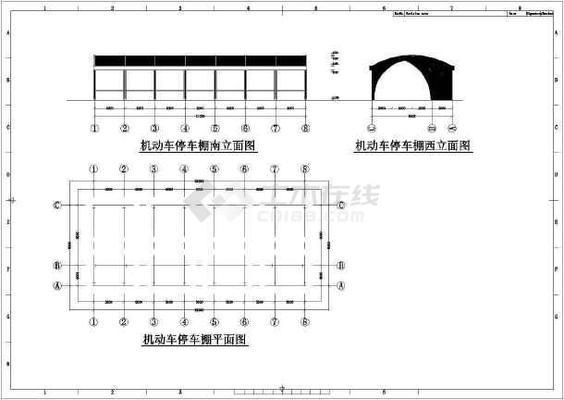 钢架停车场拱形图片