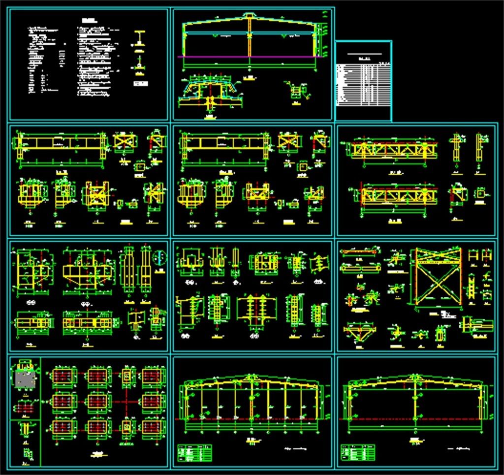 钢结构厂房建筑图（钢结构厂房建筑图包含哪些内容）