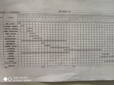 加油站施工计划表