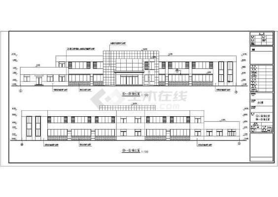 钢结构二层办公楼效果图