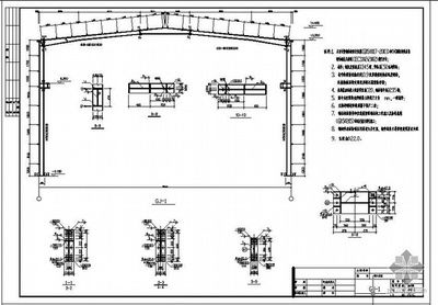 钢结构车间图纸设计（钢结构车间图纸设计通常包括了建筑设计说明、门窗表、平面图、楼梯间详图）