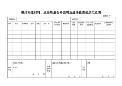 钢结构样板验收记录（钢结构样板验收记录是确保钢结构工程质量和安全的重要文件） 建筑施工图施工 第5张