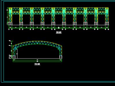 煤棚网架设计图纸怎么画的（煤棚网架设计图纸怎么绘制） 结构工业钢结构施工 第5张