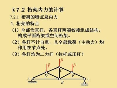 桁架内力计算公式（土木工程中常见的桁架内力计算方法及其相关公式）