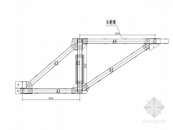 桁架设计尺寸图纸 建筑消防施工 第1张