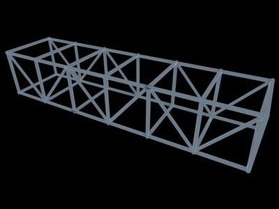 桁架模型设计思路（sketchup建模技巧分享）