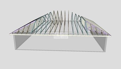 桁架模型设计思路（sketchup建模技巧分享）